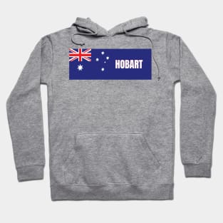 Hobart City in Australian Flag Hoodie